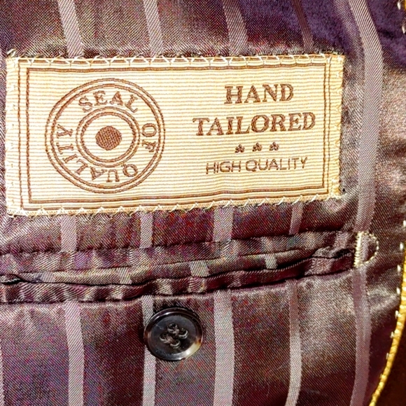 ITALIAN SUIT JACKET HAND TAILORED HIGH QUALITY - Picture 4 of 9